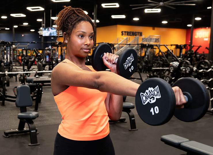 a woman hitting shoulders