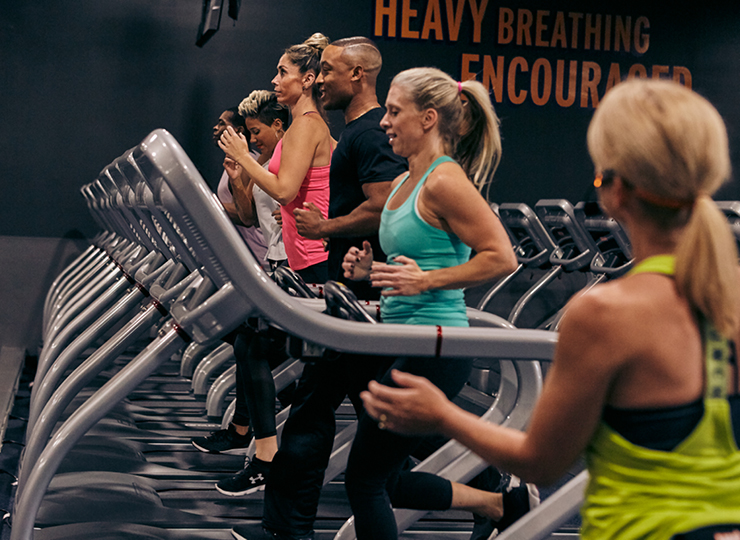 people on treadmills