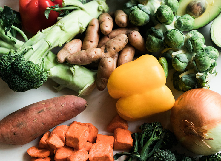 Fresh green vegetables