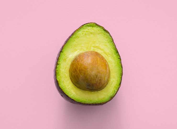 Half cut Avocado