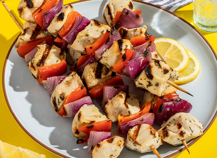 Chicken on skewers